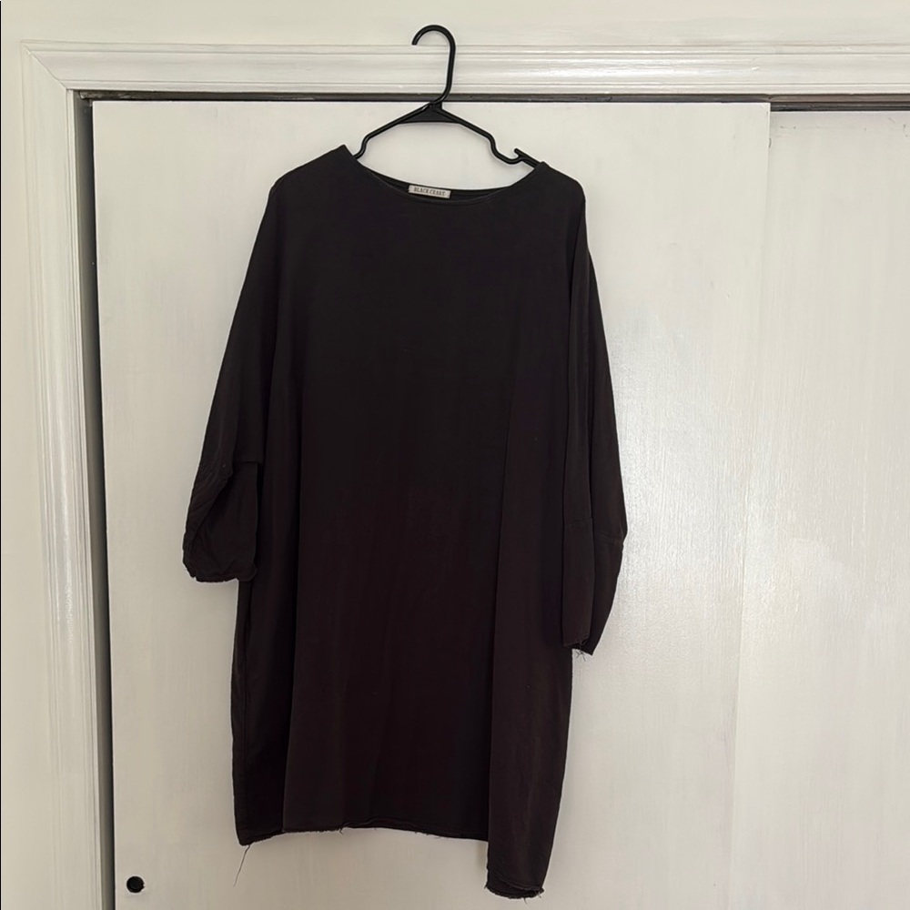 Black Crane Black Dress